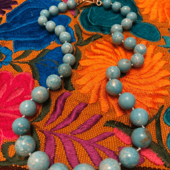 Turquoise Bead Necklace Custom Design
